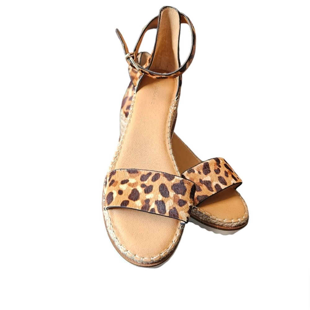 Alex Marie Calexa Neutral Combo Women’s Wedge Size 9.5M  In Calf Hair